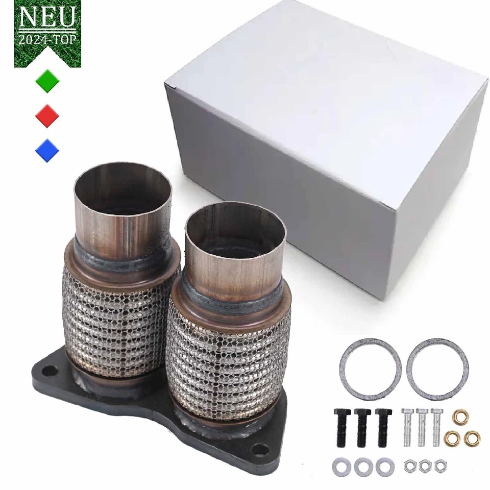 Flexrohr Reparaturrohr Kat Auspuff für BMW 3er E90 E91 E92 E93 1er E81 E87 E88 - Bild 1 von 4