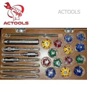 Valve Carbide Tipped Seat Cutter 15x set 30 45 70 (20 degrees) Vintage & Cars - Foto 1 di 10