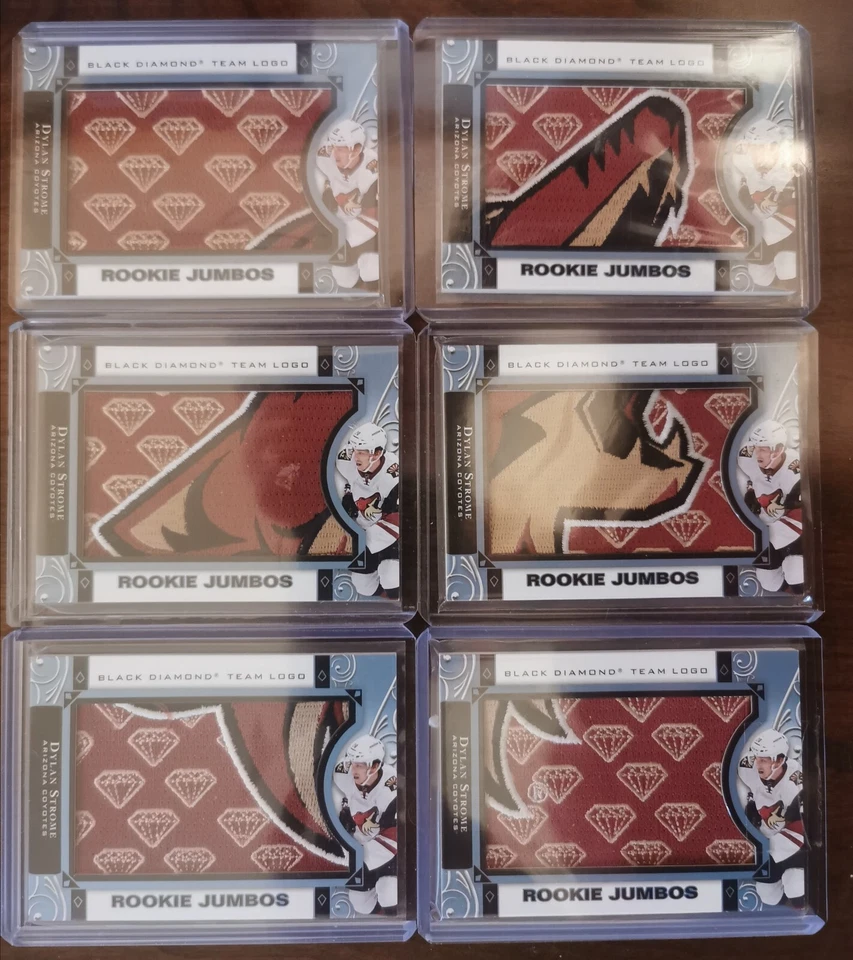2016-17 UD Black Diamond Team Logo Jumbo Dylan Strome Full Set Coyotes - Image 1 of 1