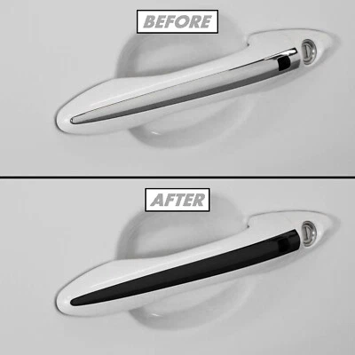 Superposición de vinilo oscurecido de eliminación de cromo para moldura de manija de puerta Kia Optima 14-15 Foto 1 de 4