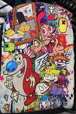 Mojo Life by Nickelodeon Backpack: Rugrats/ Hey Arnold / Ren & Stimpy Black