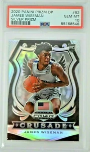 James Wiseman 2020 Panini Prizm Selecciones del draft RC - Plata # 82 - PSA GEMA COMO NUEVA 10 - Imagen 1 de 3