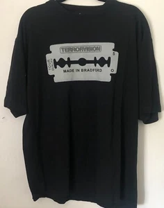Terrorvision Made In Bradford 1998 Official Tour T shirt Black Vintage XL Rare - Picture 1 of 2