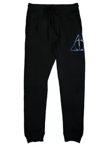 Harry Potter Mens Black Knit Jogger Sleep Pant Pajama Bottoms Small - Picture 1 of 1