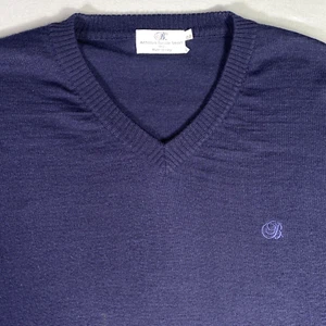 Vintage Basile Sweatshirt Herren XXL 2XL Blau Merinowolle Pullover Made in Italy - Bild 1 von 22