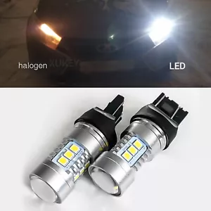 2X W 21/ 5w 580 T20 Super White DRL 7443 582 Bulb 12V 24V LED Reverse Light 5.5W - Picture 1 of 9