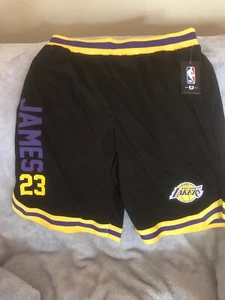 Los Angeles Lakers Lebron James #23 NBA Shorts UNK Herren Neu mit Etikett Größe L - Bild 1 von 7