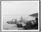 Steamer landing at Fort sic Kent, New York Shipping c1900 Old Photo