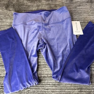 Athleta Womens XL Velvet Tight Elation Yoga Pants Purple X Large Gym Workout New - Picture 1 of 12