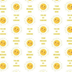 Sun You are my Sunshine Personalised gift wrapping paper Birthday Christmas - Picture 1 of 2