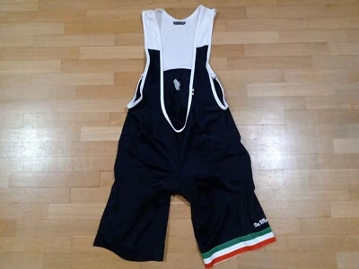 Cycling Bib Shorts De Marchi Italy Size '3XL' XXXL Elastan Polyamide Black - Image 1 of 4