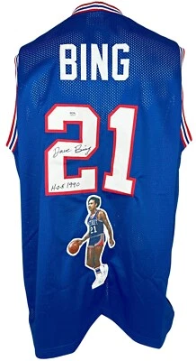Dave Bing autographed signed inscribed jersey NBA Washington Bullets PSA COA - Image 1 of 3