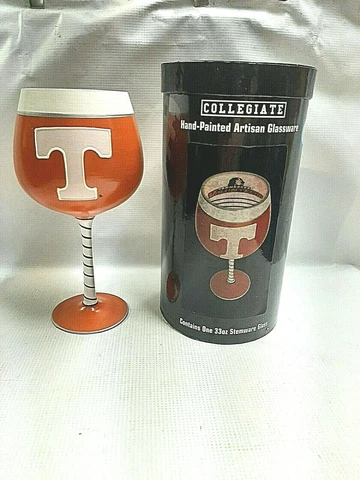 Tennessee University UT Hand Painted Collegiate 33 Oz Stemware by Boelter Brands Cover