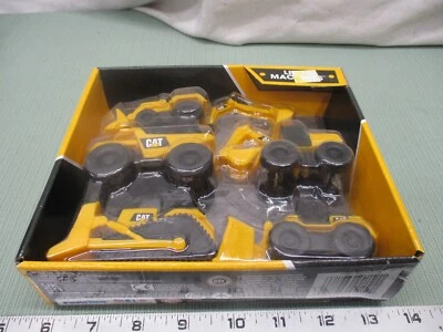 CAT Caterpillar Little Machines Set 5 Trucks Construction Play Toys  Dump Dozer - Image 1 of 3