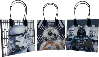 Disney Star Wars Licencia 12 Favor de Fiesta Reutilizable Goodie Mediano Bolsas de Regalo 6" Foto 1 de 3