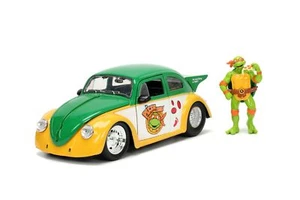Volkswagen Beetle Ninja Turtles W/Michelangelo Figure - Imagen 1 de 1