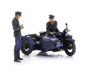 Artitec 10.422 Imperial Motorcycle with Sidecar + 2 Figures Kit HO 1:87 NEW - Picture 1 of 4