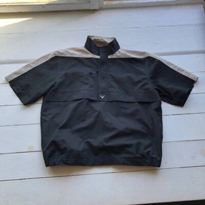 90er Callaway Golf Kurzarm Jacke Schwarz Herren M Vintage - Bild 1 von 10