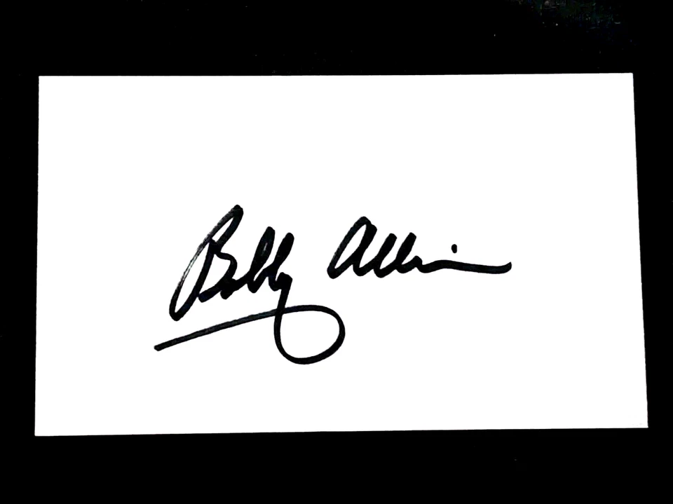 BOBBY ALLISON HOF NASCAR LEGEND SIGNED AUTOGRAPHED INDEX CARD 3X5  ***NICE*** - Image 1 of 1