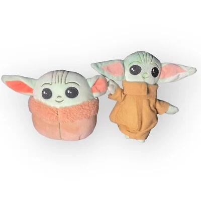 DISNEY STAR WARS THE MANDALORIAN THE CHILD BABY YODA GROGU 5” SQUISHMALLOW Lot - Image 1 of 4