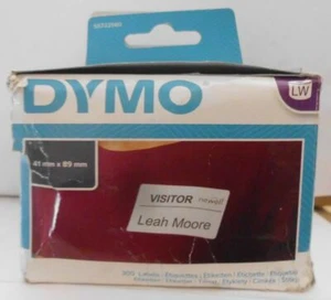 DYMO S0722560 LabelWriter Etiketten 41x89 mm weiß 300 Stk. - Bild 1 von 1