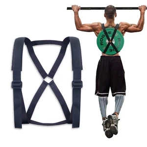Weighted Vest Strap for Barbell Plate Pull-up Plank Training Fitness Equipment - Picture 1 of 8