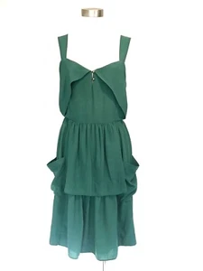Banana Republic Heritage Collection grün Seide fließend Kleid 6 - Bild 1 von 4