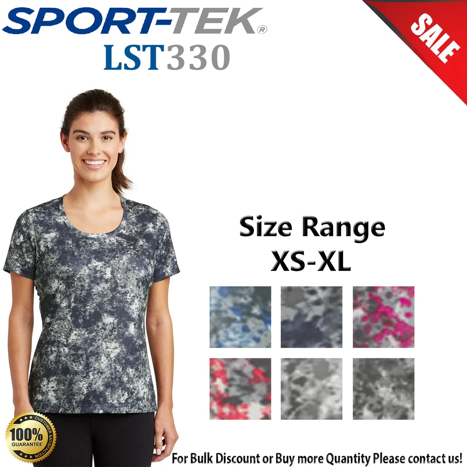 Camiseta Sport-Tek para mujer manga corta que absorbe la humedad cuello redondo LST330 Foto 1 de 1