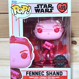 Funko Pop! Star Wars Valentines Day Special #499 Fennec Shand Bobble-Head Figure - Picture 1 of 5