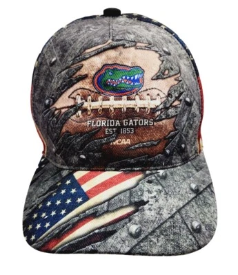 Florida Gators Est 1853 NCAA Snapback Patriotic Hat - Image 1 of 4