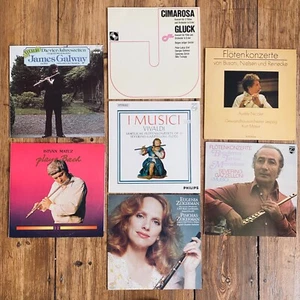 FLÖTE FLUTE KLASSIK CLASSIC 8x LP SCHALLPLATTE KLASSIK SAMMLUNG COLLECTION - Picture 1 of 17