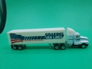 HO SCALE VEHICLES GRAEBEL VAN LINES WHITE CAB SEMI TRAILER TRUCK - Picture 1 of 7