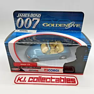 Corgi James Bond 007 BMW Z3 Blue Golden Eye Diecast Blue Convertible NEW - Picture 1 of 5