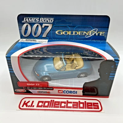 Corgi James Bond 007 BMW Z3 Blue Golden Eye Diecast Blue Convertible NEW - Image 1 of 4