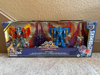 *NEW* THRUST SKYWARP THUNDERCRACKER STARSCREAM SEEKERS Hasbro Transformers Cyber - Image 1 of 4