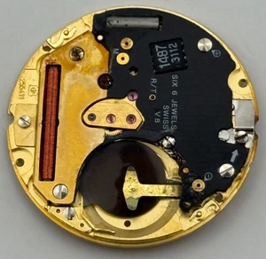 ETA 255.411 Quartz Watch Movement 6 Jewels Swiss Vintage Parts Repair 23.4mm - Picture 1 of 16