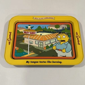Bandeja de TV de metal coleccionable The Simpsons Ralphie Wiggum Krusty Burger 2003 de colección - Imagen 1 de 6