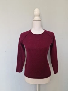 Jersey de mujer MOONBLUSH 100 % cachemir cachemir morado talla S - Imagen 1 de 10