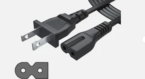 Replacement IEC C7 18AWG Power Cord AC Cable for JVC RC-X540 2-Prong Figure-8 - Picture 1 of 3