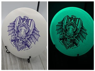 New Discraft Ledgestone 2025 ESP Glo Glow Impact Midrange Golf Disc 182 Grams - Image 1 of 4