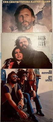 KRIS KRISTOFFERSON 3 LOT (see Pictures & description). ALL ARE EXCELLENT/N. MINT Foto 1 de 4