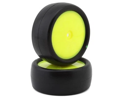 JConcepts Smoothie 3 2.2" Pre-Mounted 4WD Front Tires (Yellow) (2) - Image 1 of 4