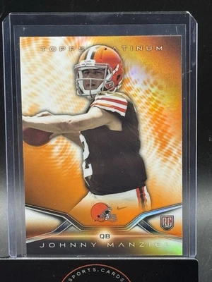 2014 Topps Platinum Orange Refractor #126 Johnny Manziel Browns RC - Image 1 of 2