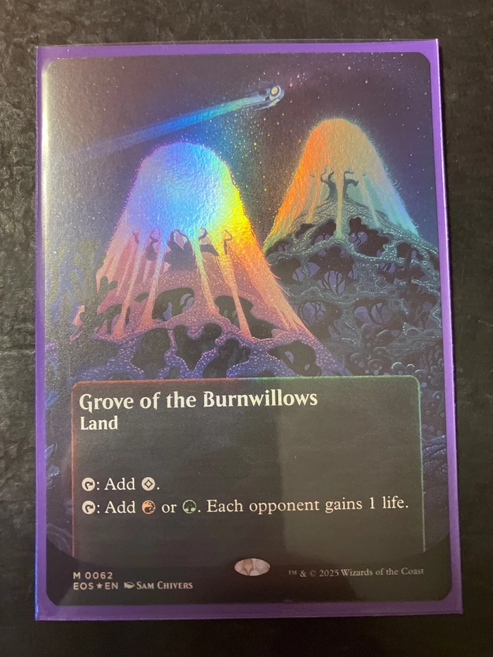 Magic Grove of the Burnwillows M 62 Borderless FOIL MTG Edge Of Eternities NM/M - Image 1 of 1
