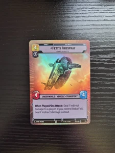 Star Wars Unlimited Jump to Lightspeed - Fett's Firespray - Hyperspace Foil #974 - Picture 1 of 2