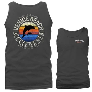 Camiseta sin mangas gráfica Ocean Adventures Venice Beach California Los Ángeles - Imagen 1 de 10