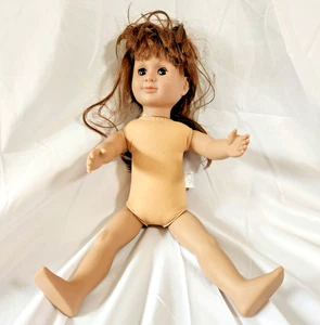 Mädchen Puppe braune Augen braune Haare hellbraun Hautton - 18 Zoll - Bild 1 von 4