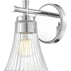 Z-Lite 7519-1S-CH Belle Wall Sconce Wall Light in Chrome - Picture 1 of 8