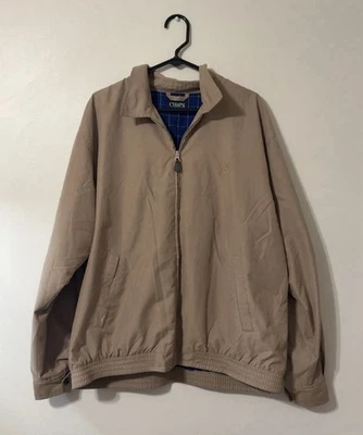Chaqueta Abrigo Clásico Chaps Ralph Lauren Para Hombres XL Crawford Bronceado Cremallera Completa Harrington Foto 1 de 4