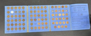 Vintage Lincoln Cents Sammlung 1941 bis 1974 Buch Pennies - Bild 1 von 6